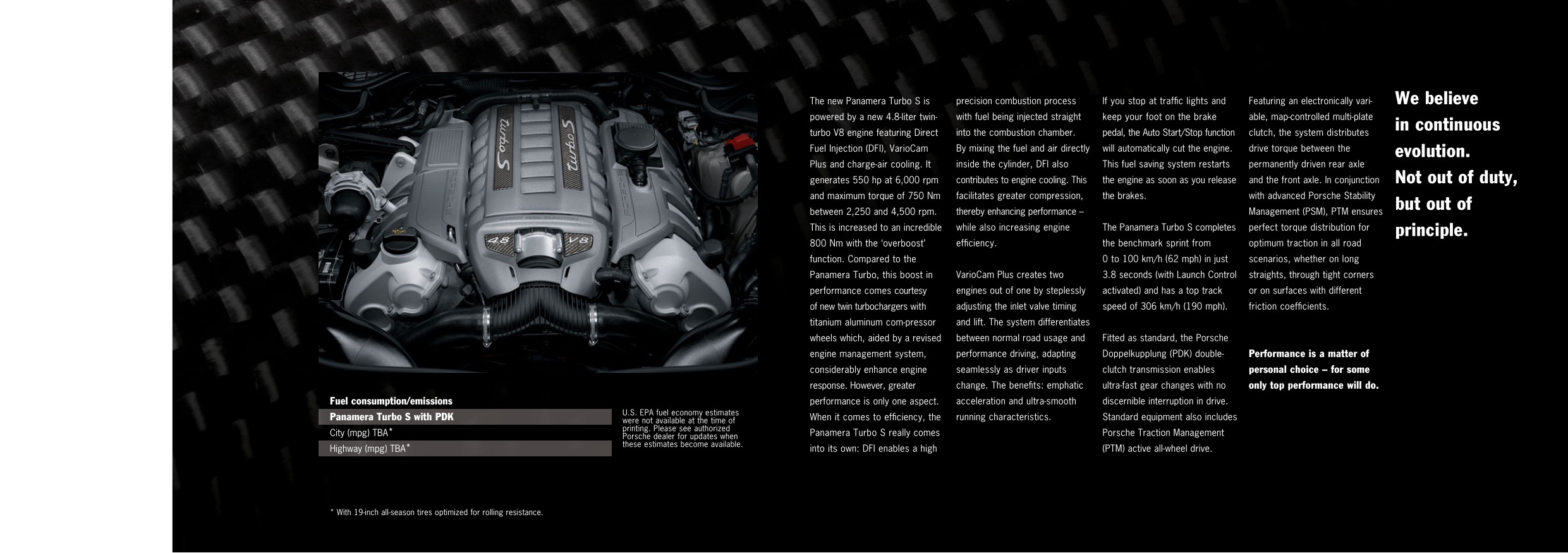2012 Porsche Panamera Turbo Brochure Page 16